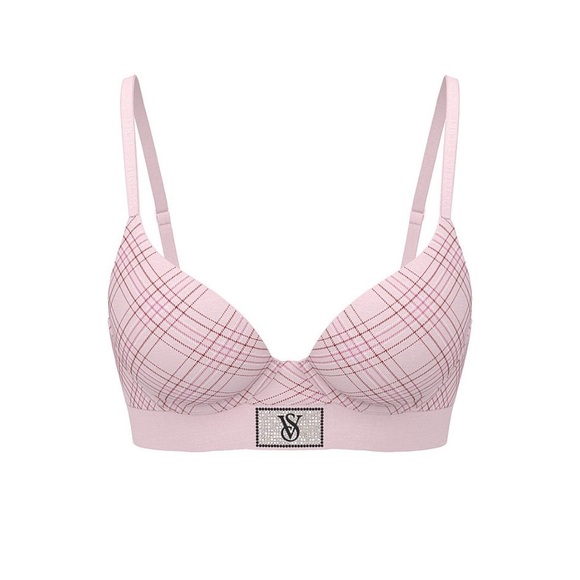 Victoria's Secret Other - Victoria's Secret Light Pink Plaid Bra